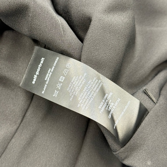 🆕 SELF PORTRAIT 🧿 NWOT Black Guipure Diamante Lace Mini Dress - Sz UK 10 US 6 - Picture 16 of 16